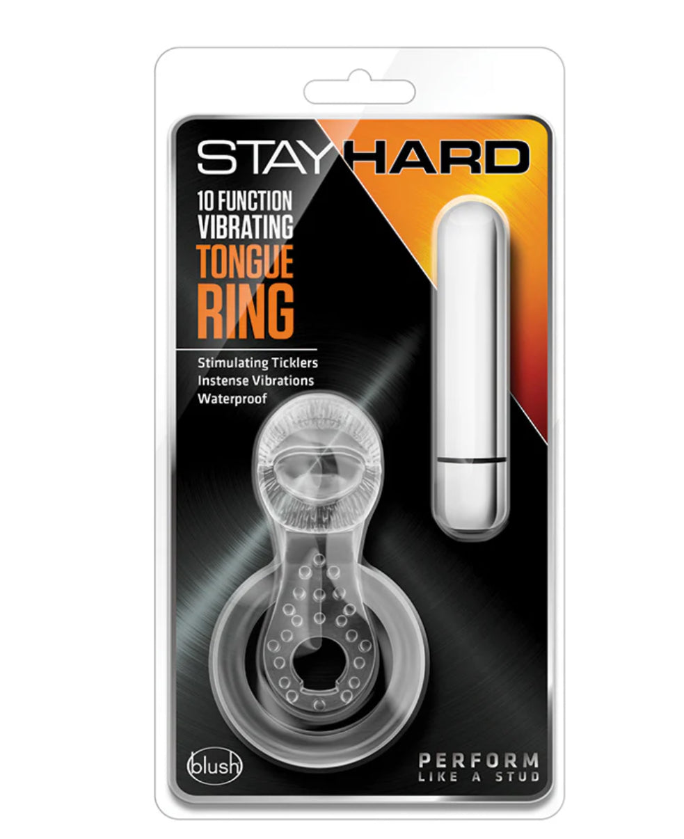 Stay Hard 10 Function Vibrating Tongue Ring